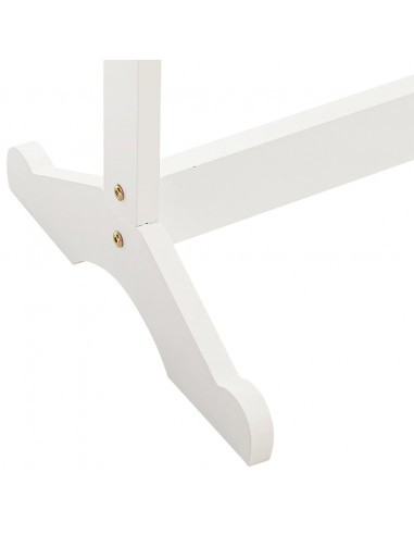 Armadietto Portagioie a Specchio Luci a LED Autoportante Bianco