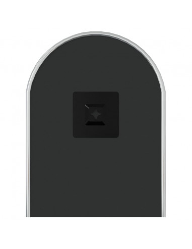 Specchio da Parete Argento 50x20 cm Ovale