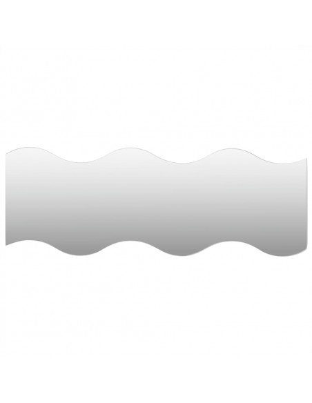 Specchi da Parete 4 pz 60x18,5 cm Vetro a Onda