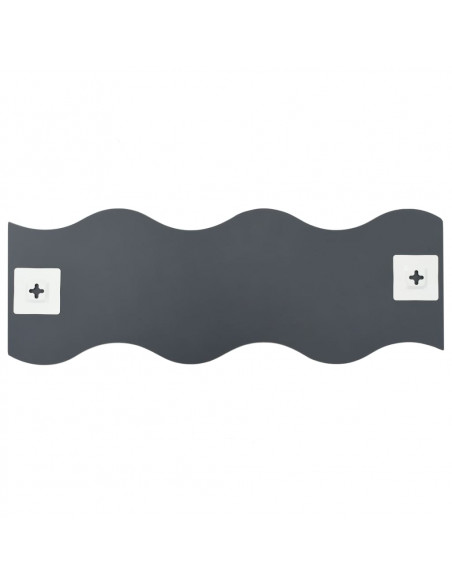 Specchi da Parete 4 pz 60x18,5 cm Vetro a Onda