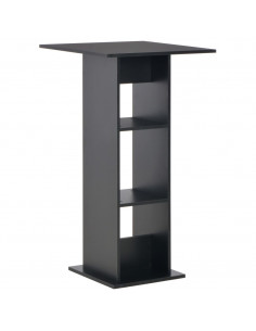 Tavolo da Bar Nero 60x60x110 cm 2