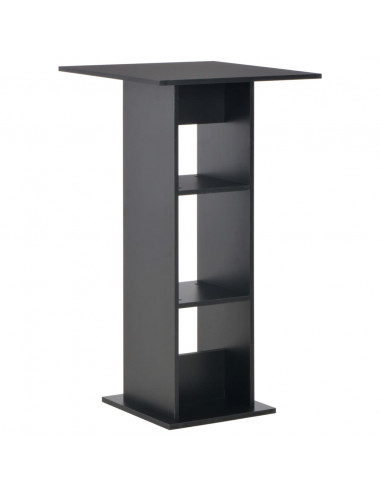 Tavolo da Bar Nero 60x60x110 cm