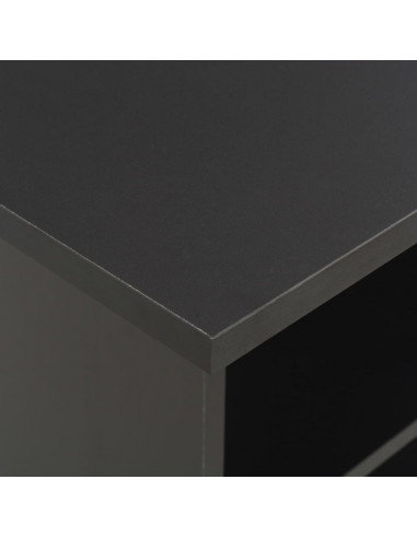 Tavolo da Bar Nero 60x60x110 cm