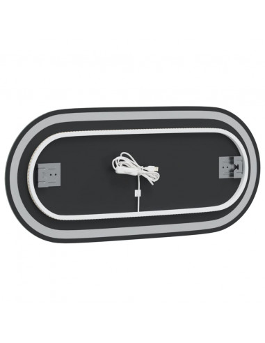 Specchio da Bagno LED 80x35 cm Ovale