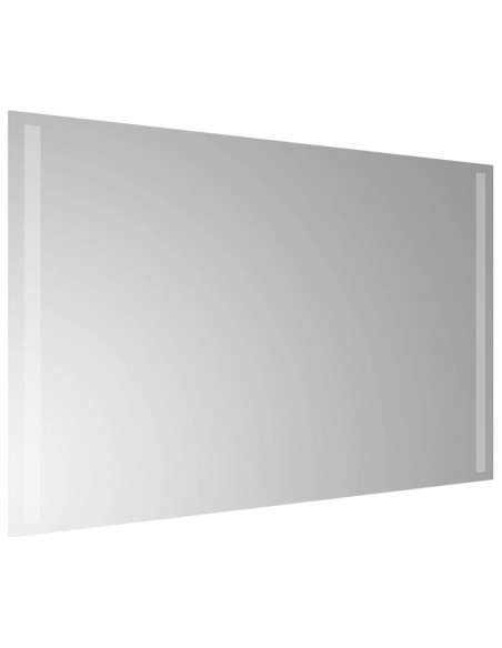 Specchio da Bagno con Luci LED 80x50 cm