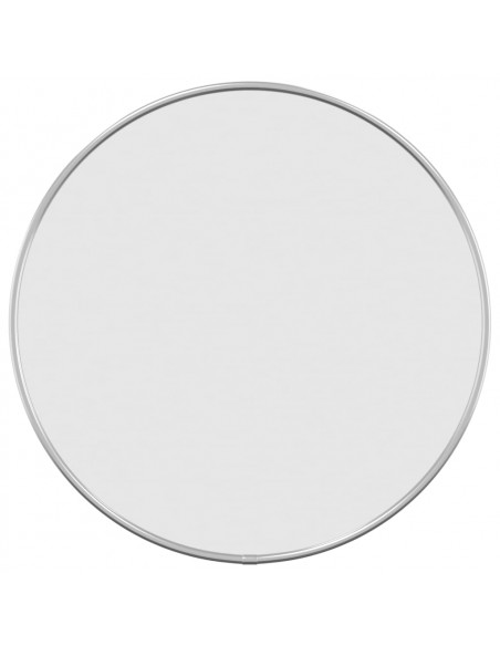 Specchio da Parete Argento Ø 40 cm Rotondo