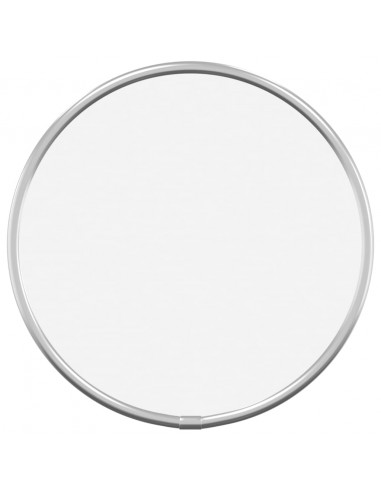 Specchio da Parete Argento Ø 20 cm Rotondo