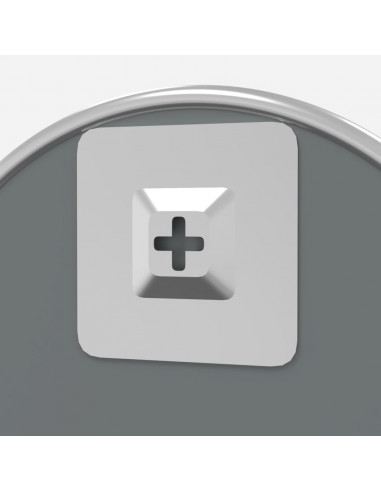 Specchio da Parete Argento Ø 20 cm Rotondo