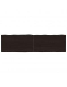 Piano Tavolo Marrone Scuro 180x50x(2-6)cm Rovere Non Trattato 2