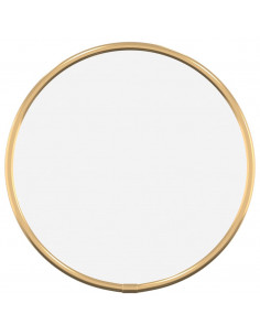 Specchio da Parete Dorato Ø 20 cm Rotondo 2