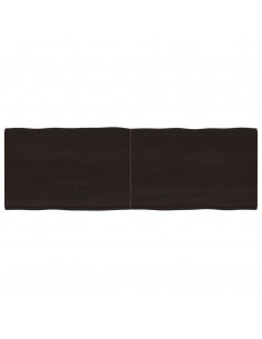 Piano Tavolo Marrone Scuro 180x60x(2-4)cm Rovere Non Trattato 2