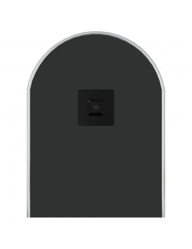 Specchio da Parete Argento 60x25 cm Ovale