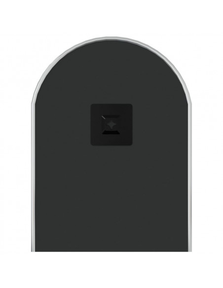 Specchio da Parete Argento 60x25 cm Ovale