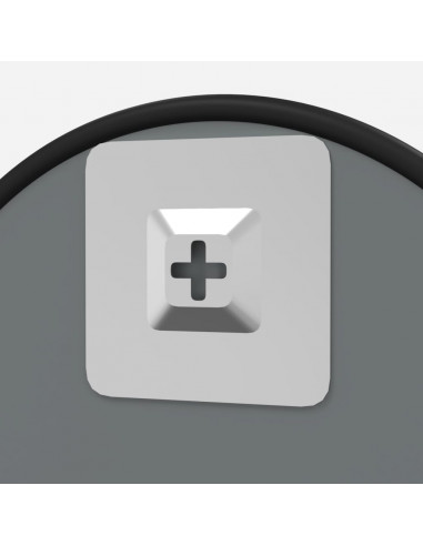 Specchio da Parete Nero Ø 20 cm Rotondo