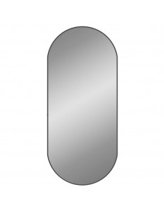 Specchio da Parete Nero 100x45 cm Ovale 2