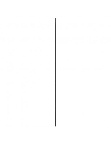 Specchio da Parete Nero 100x45 cm Ovale