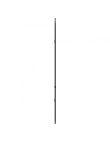 Specchio da Parete Nero 80x35 cm Ovale