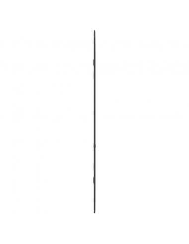 Specchio da Parete Nero 90x40 cm Ovale