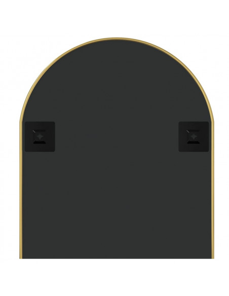 Specchio da Parete Dorato 100x45 cm Ovale