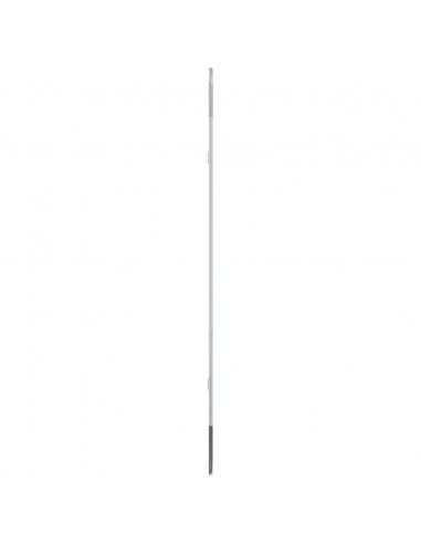 Specchio da Parete Argento 80x35 cm Ovale