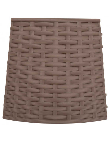 Gonna per Albero di Natale Marrone Ø65x23 cm in Plastica