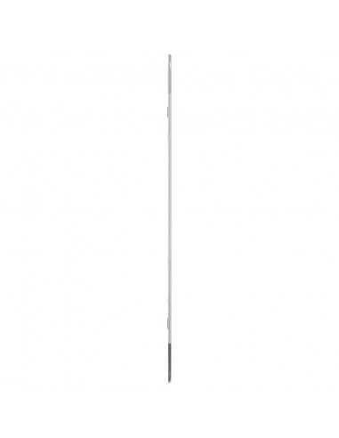 Specchio da Parete Argento 90x40 cm Ovale