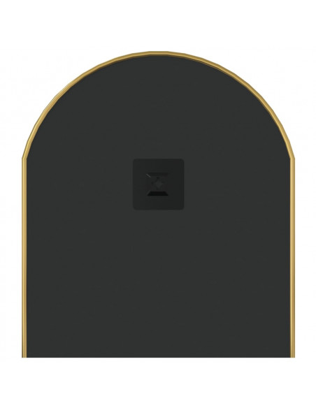Specchio da Parete Dorato 80x35 cm Ovale