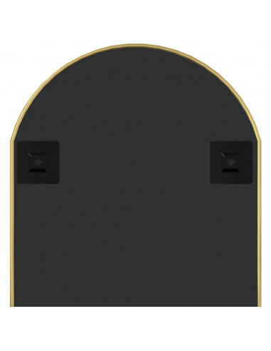 Specchio da Parete Dorato 90x40 cm Ovale