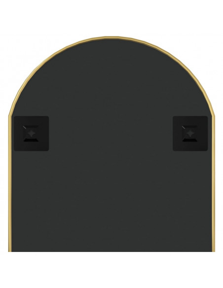 Specchio da Parete Dorato 90x40 cm Ovale
