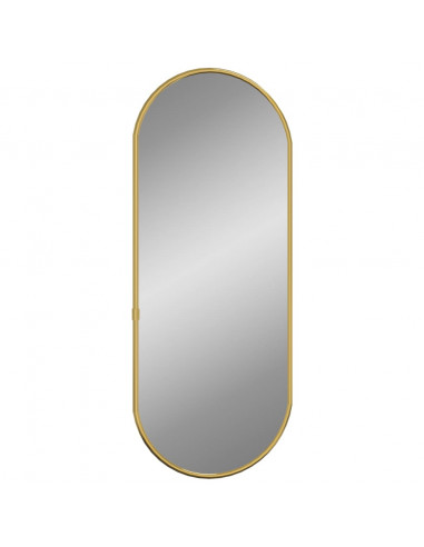Specchio da Parete Dorato 60x25 cm Ovale