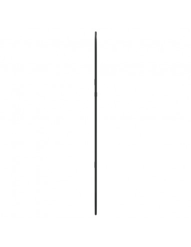 Specchio da Parete Nero 70x30 cm Ovale