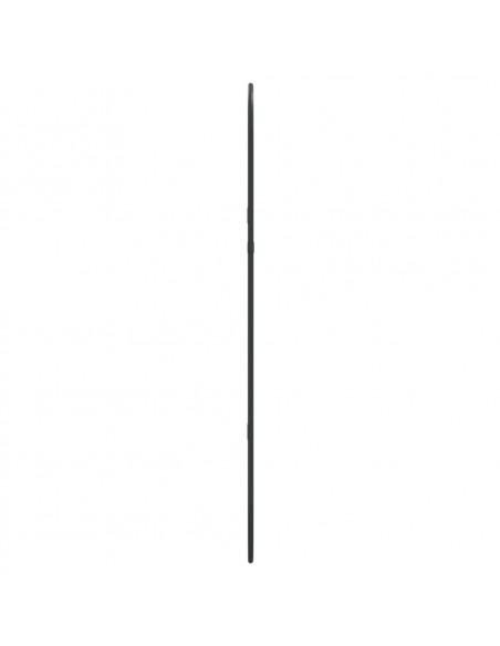 Specchio da Parete Nero 70x30 cm Ovale