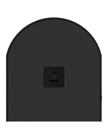 Specchio da Parete Nero 70x30 cm Ovale