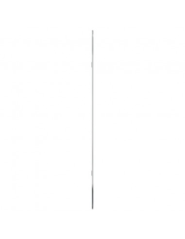 Specchio da Parete Argento 100x45 cm Ovale