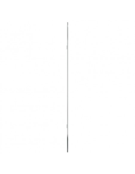 Specchio da Parete Argento 100x45 cm Ovale