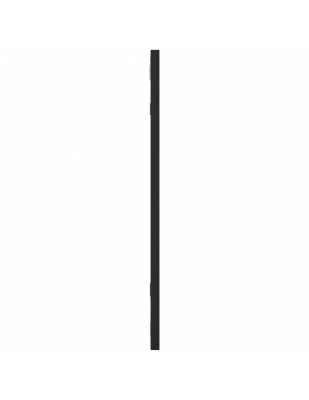 Specchio da Parete Nero 50x50 cm Quadrato in Ferro