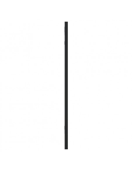 Specchio da Parete Nero 30x60 cm Rettangolare in Ferro