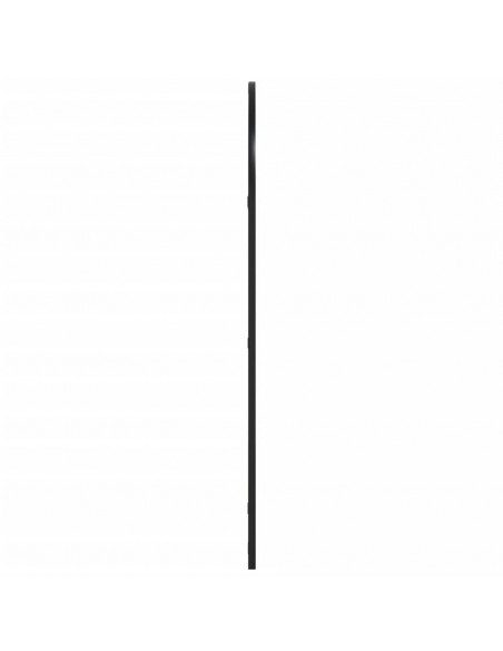 Specchio da Parete Nero 60x100 cm Arco in Ferro