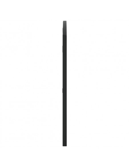 Specchio da Parete Nero 100x50 cm Arco in Ferro