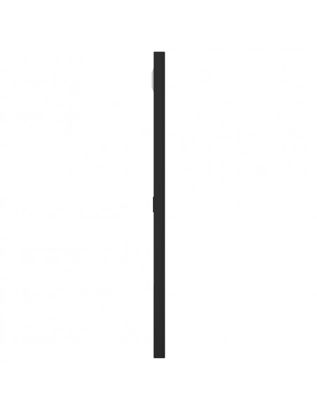 Specchio da Parete Nero 40x40 cm Quadrato in Ferro
