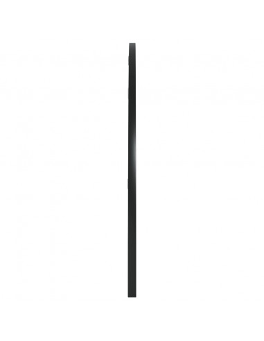 Specchio da Parete Nero 100x50 cm Arco in Ferro
