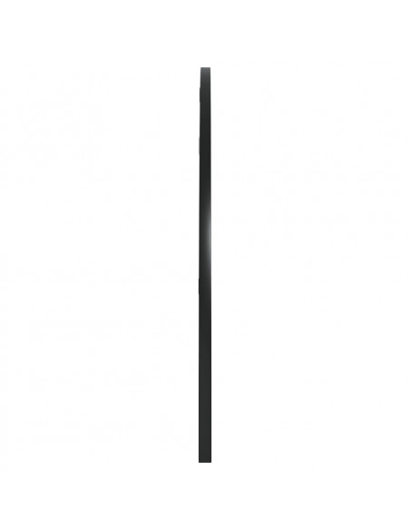 Specchio da Parete Nero 100x50 cm Arco in Ferro