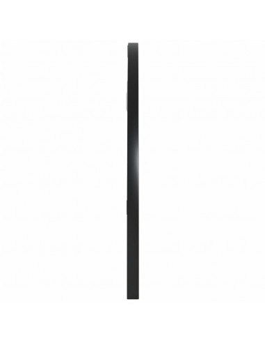 Specchio da Parete Nero 60x30 cm Arco in Ferro