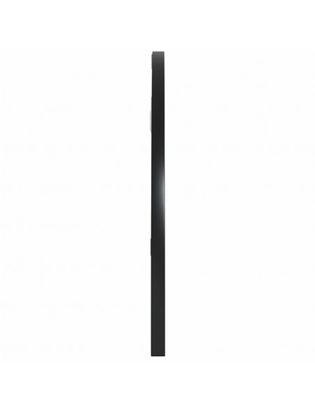 Specchio da Parete Nero 60x30 cm Arco in Ferro