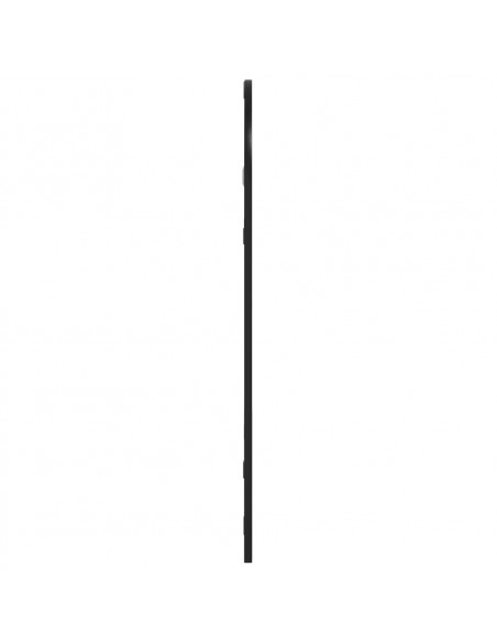 Specchio da Parete Nero 30x60 cm Arco in Ferro