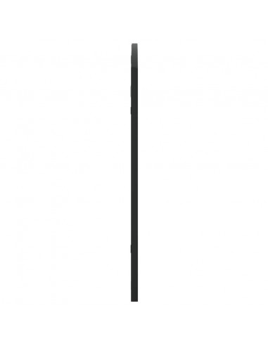 Specchio da Parete Nero 100x60 cm Arco in Ferro