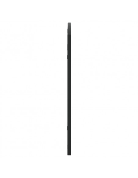 Specchio da Parete Nero 100x60 cm Arco in Ferro