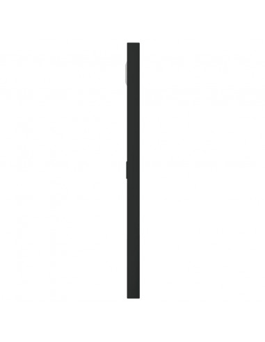 Specchio da Parete Nero 30x30 cm Quadrato in Ferro