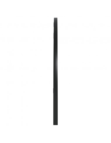 Specchio da Parete Nero 80x40 cm Arco in Ferro