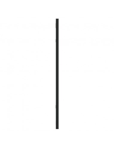 Specchio da Parete Nero 50x60 cm Rettangolare in Ferro